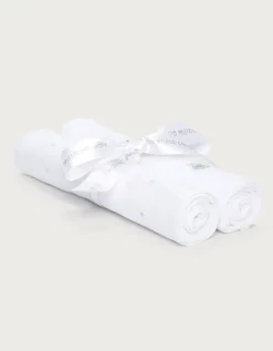 Organic Cotton Bedtime Friends Muslins – Set of 2