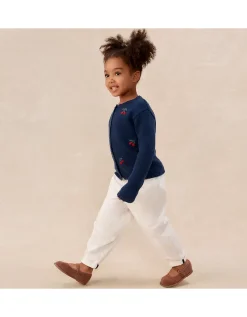 Organic Cotton Blend Cherry Cardigan (0–4yrs)
