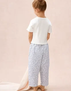 Organic Cotton Blend Clementine Floral Balloon Leg Pyjamas (2–12yrs)
