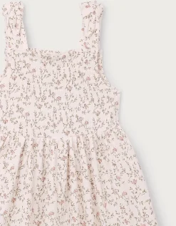 Organic Cotton Blend Esme Floral Tie Shoulder Jersey Dress (0–4yrs)