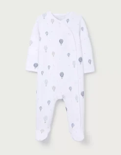 Organic Cotton Blend Hot Air — Air Balloon Sleepsuit (0–24mths)