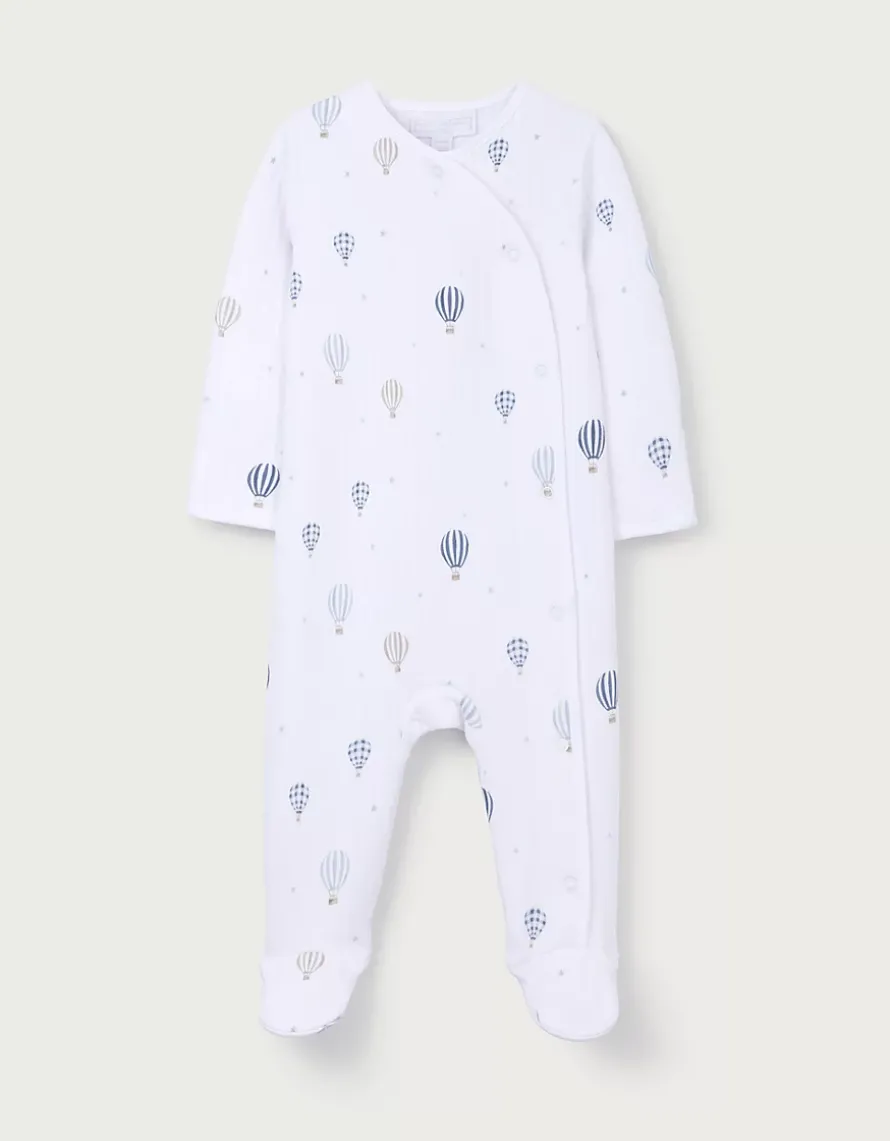 Organic Cotton Blend Hot Air — Air Balloon Sleepsuit (0–24mths)
