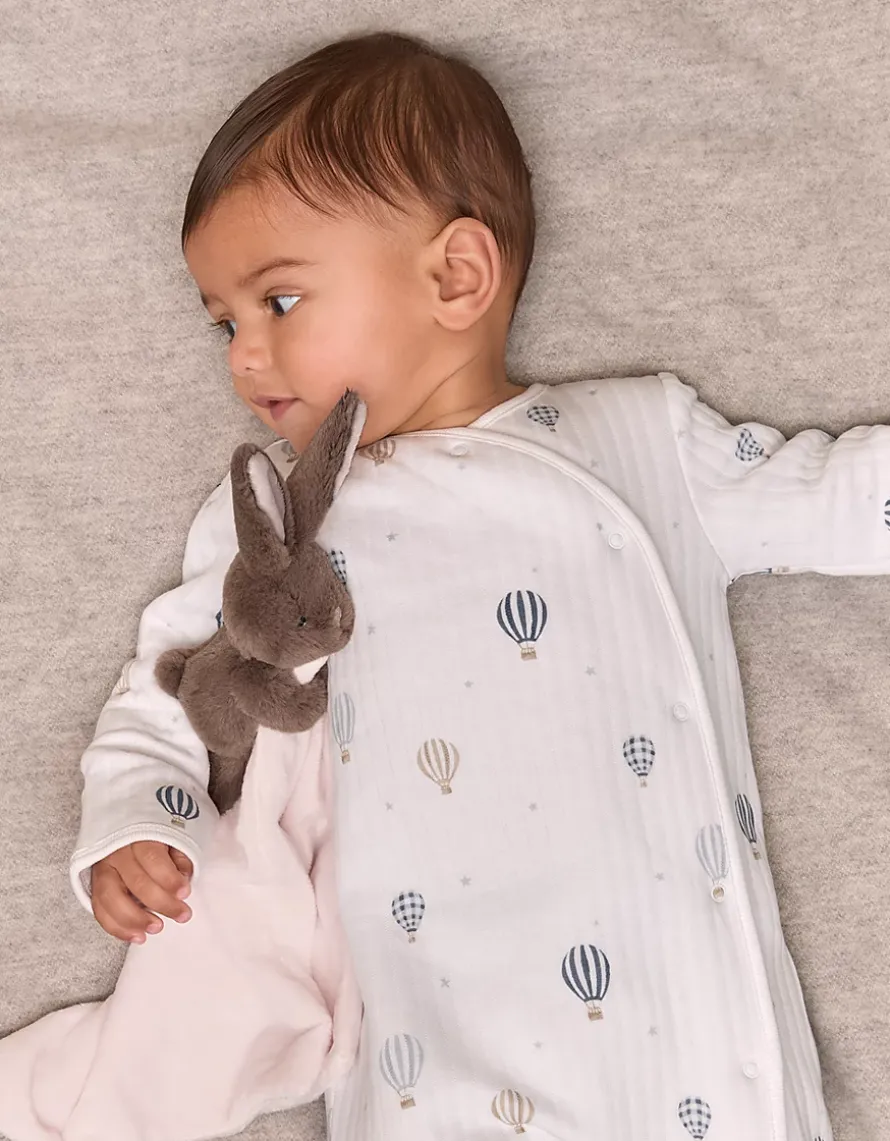 Organic Cotton Blend Hot Air — Air Balloon Sleepsuit (0–24mths)