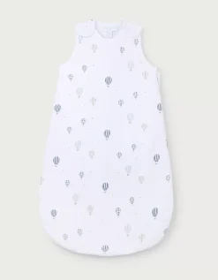 Organic Cotton Blend Hot Air Balloon Quilted Sleeping Bag — 2.5 Tog