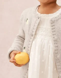 Organic Cotton Blend Lemon Cardigan (0–4yrs)