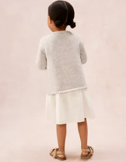 Organic Cotton Blend Lemon Cardigan (0–4yrs)