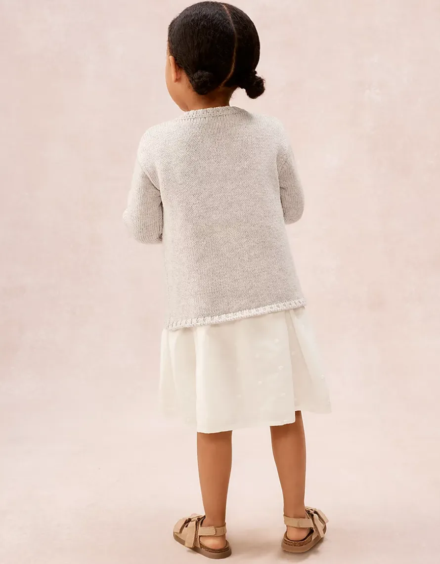 Organic Cotton Blend Lemon Cardigan (0–4yrs)