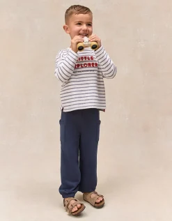 Organic Cotton Blend Little Explorer Sweatshirt & Joggers Set (0–4yrs)