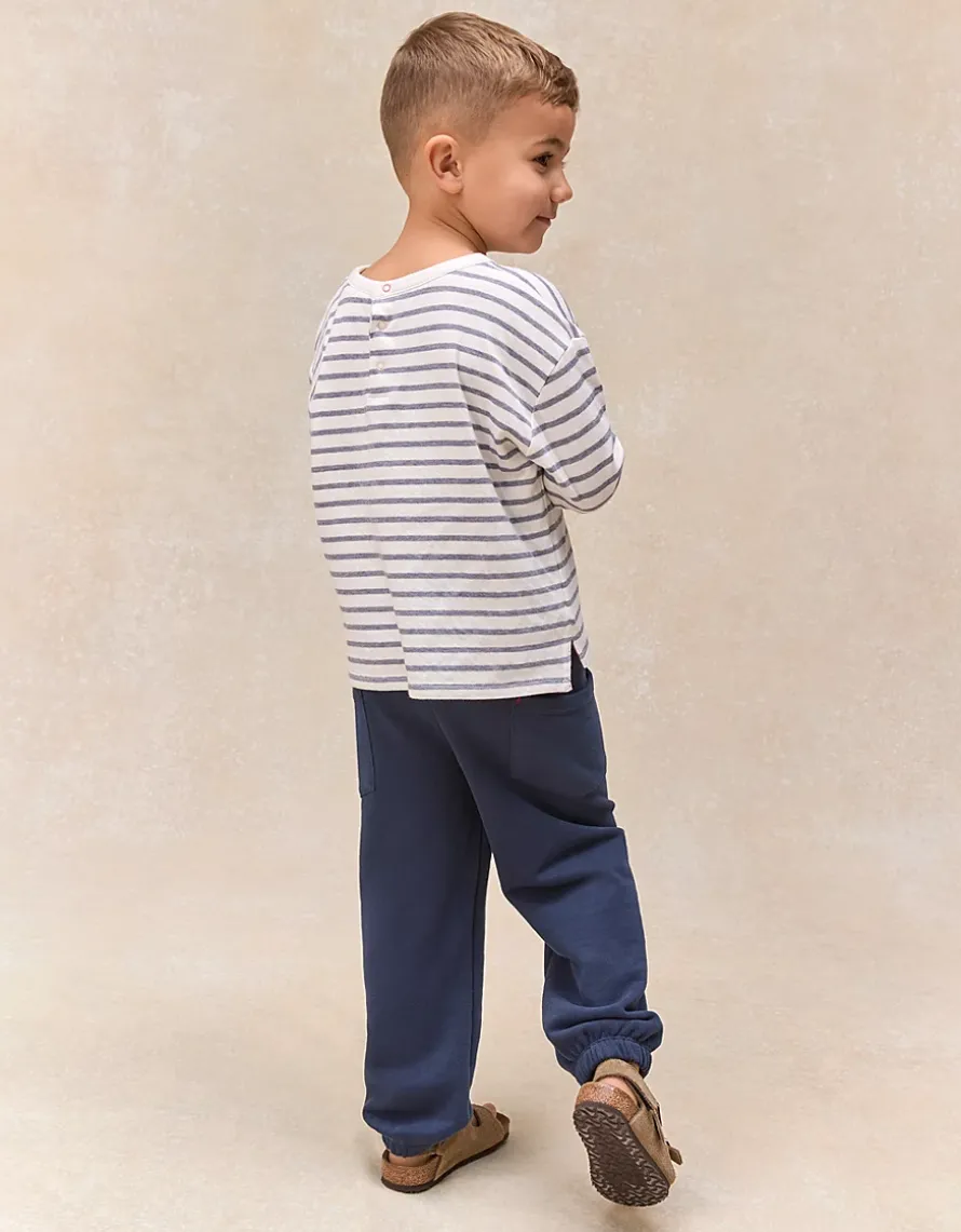 Organic Cotton Blend Little Explorer Sweatshirt & Joggers Set (0–4yrs)