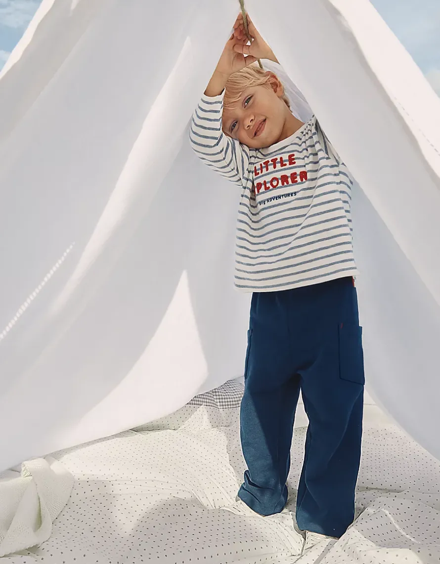 Organic Cotton Blend Little Explorer Sweatshirt & Joggers Set (0–4yrs)