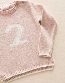 Organic Cotton Blend My 2nd Birthday Jumper & Crown Gift Set (18mths–3yrs)