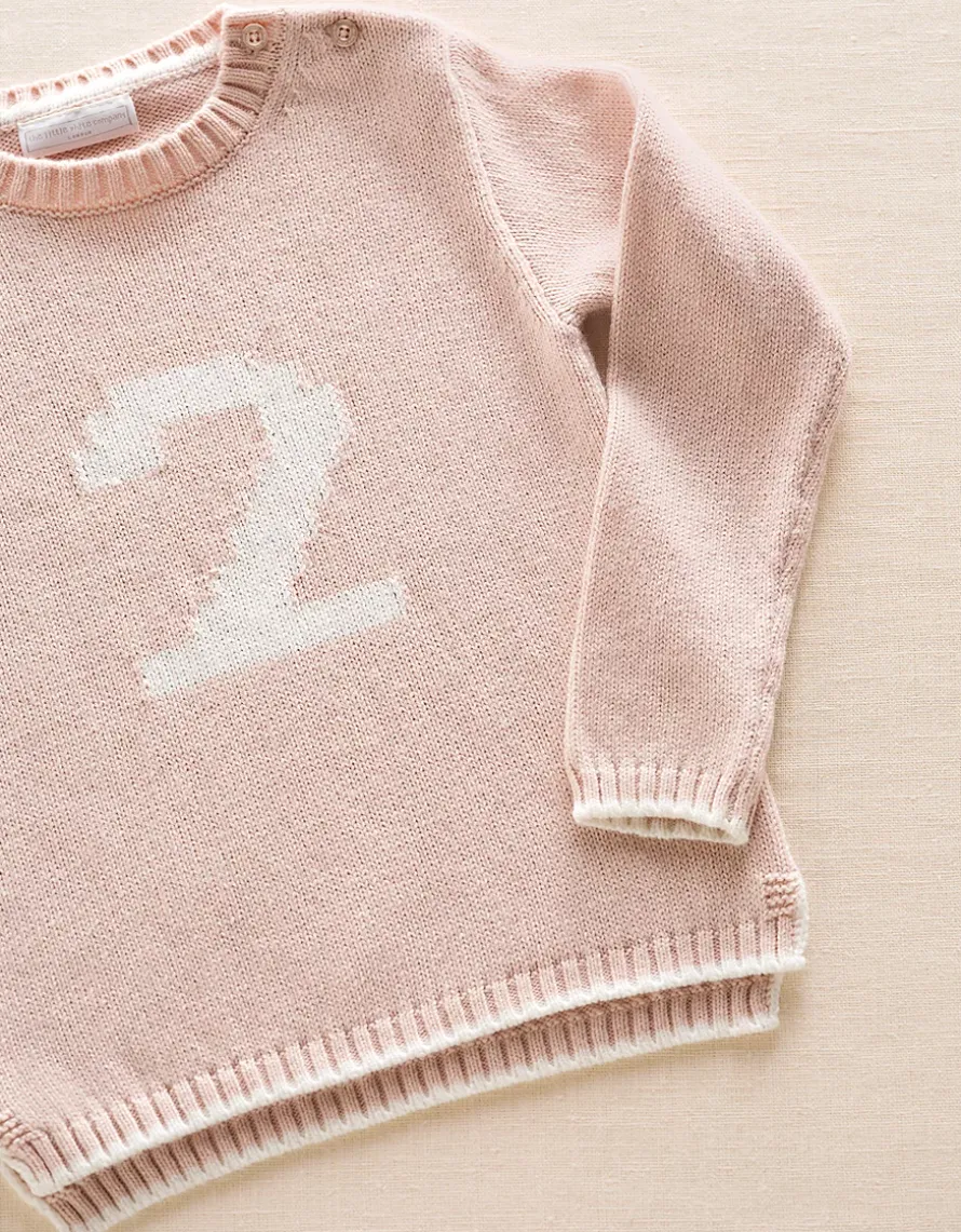 Organic Cotton Blend My 2nd Birthday Jumper & Crown Gift Set (18mths–3yrs)