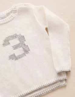 Organic Cotton Blend My 3rd Birthday Jumper & Crown Gift Set (2–4yrs)