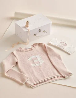 Organic Cotton Blend My 3rd Birthday Jumper & Crown Gift Set (2–4yrs)