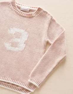 Organic Cotton Blend My 3rd Birthday Jumper & Crown Gift Set (2–4yrs)