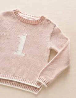 Organic Cotton Blend My 1st Birthday Jumper & Crown Gift Set (9–18mths)