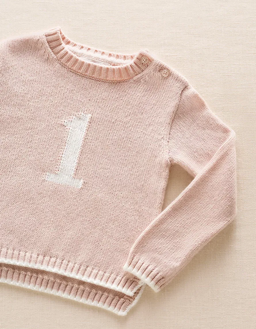 Organic Cotton Blend My 1st Birthday Jumper & Crown Gift Set (9–18mths)