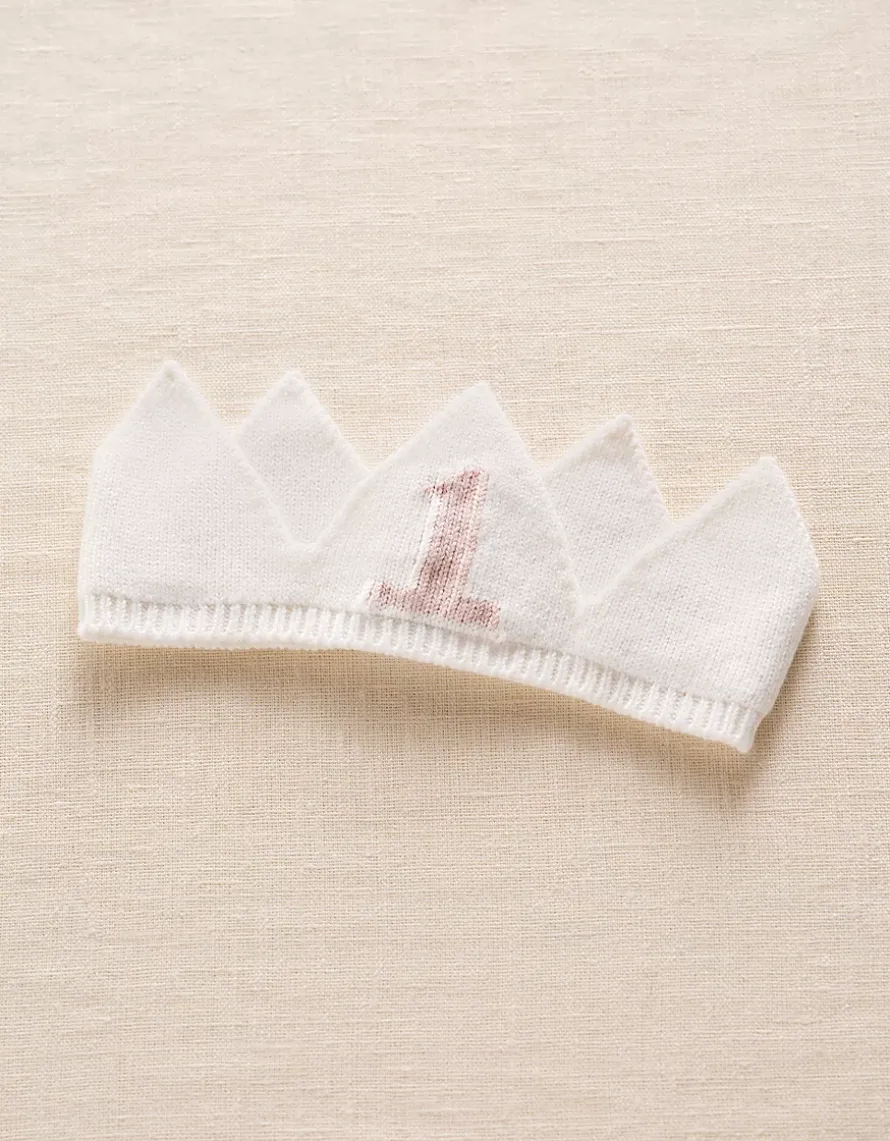 Organic Cotton Blend My 1st Birthday Jumper & Crown Gift Set (9–18mths)