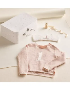 Organic Cotton Blend My 1st Birthday Jumper & Crown Gift Set (9–18mths)