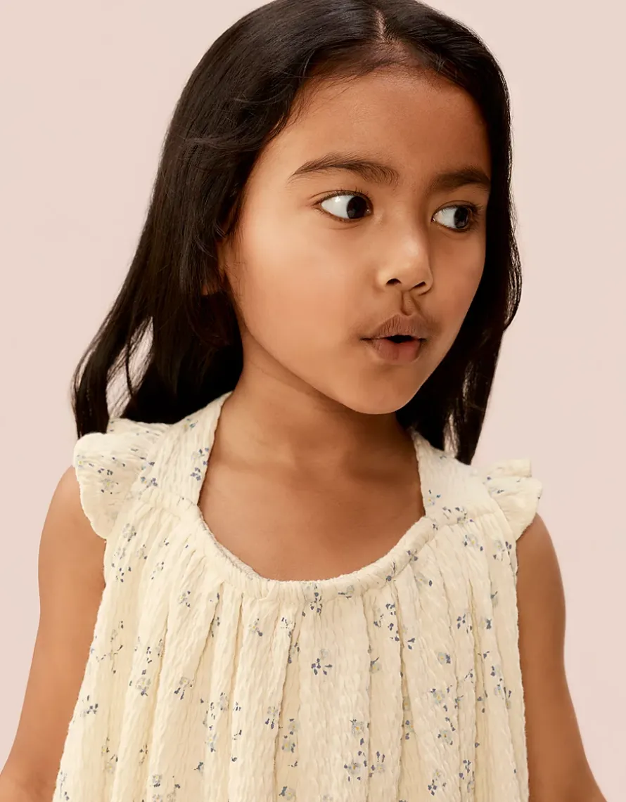 Organic Cotton Blend Posey Floral Jersey Dress (0–4yrs)