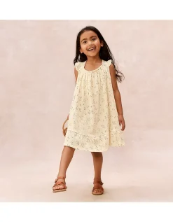 Organic Cotton Blend Posey Floral Jersey Dress (0–4yrs)
