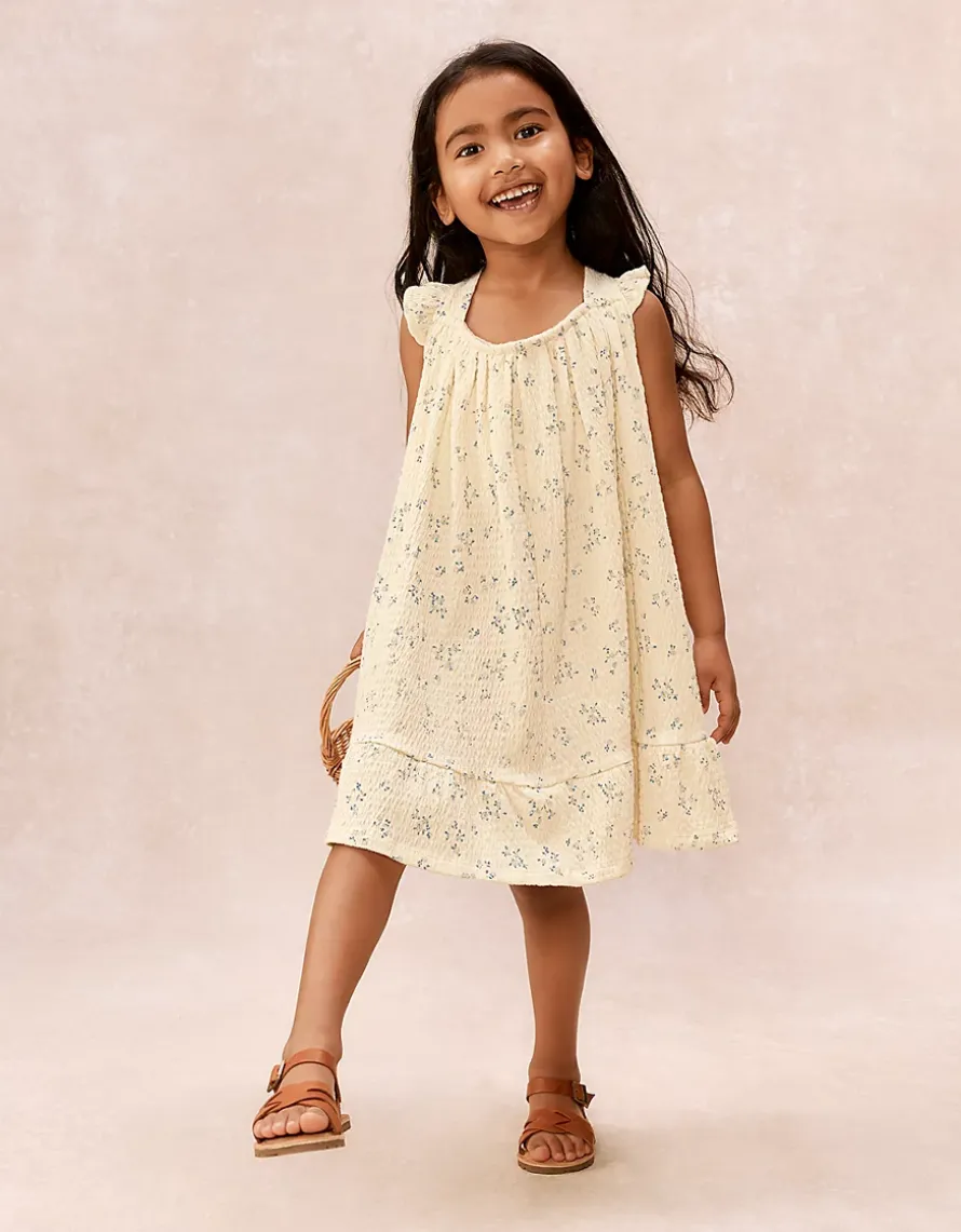 Organic Cotton Blend Posey Floral Jersey Dress (0–4yrs)