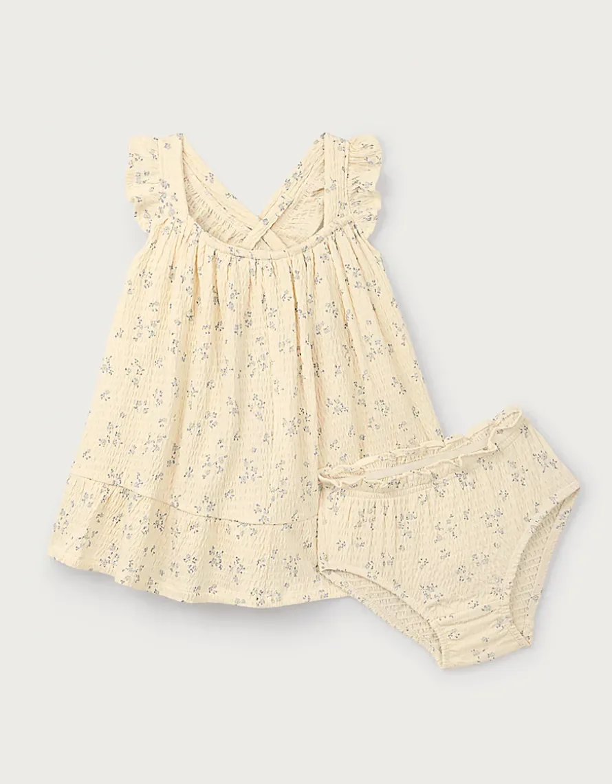 Organic Cotton Blend Posey Floral Jersey Dress (0–4yrs)