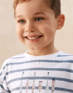 Organic Cotton Blend Relaxed Fit Stripe Paddle Pyjamas (2–12yrs)