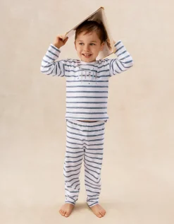 Organic Cotton Blend Relaxed Fit Stripe Paddle Pyjamas (2–12yrs)