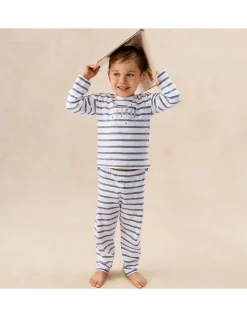 Organic Cotton Blend Relaxed Fit Stripe Paddle Pyjamas (2–12yrs)