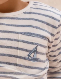 Organic Cotton Blend Relaxed Fit Sleepy Stripe Shortie Pyjamas (2–12yrs)