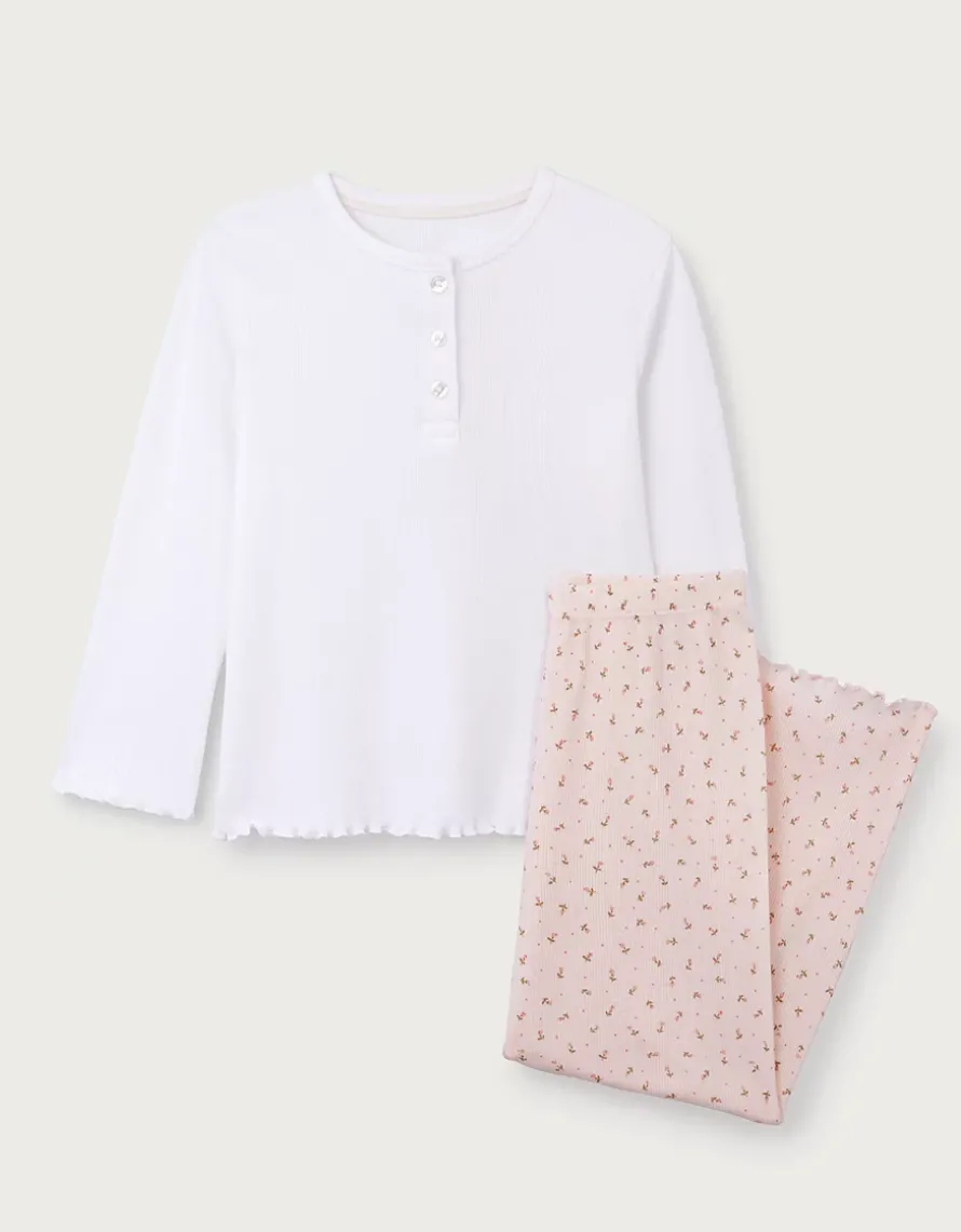 Organic Cotton Blend Relaxed Fit Megan Floral Print Pyjamas (2–12yrs)