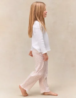 Organic Cotton Blend Relaxed Fit Megan Floral Print Pyjamas (2–12yrs)