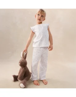 Organic Cotton Blend Relaxed Fit Ember Floral Print Pyjamas (2–12yrs)