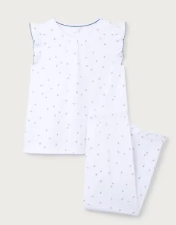 Organic Cotton Blend Relaxed Fit Ember Floral Print Pyjamas (2–12yrs)