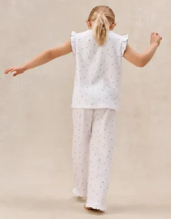 Organic Cotton Blend Relaxed Fit Ember Floral Print Pyjamas (2–12yrs)