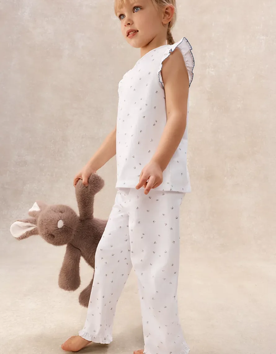 Organic Cotton Blend Relaxed Fit Ember Floral Print Pyjamas (2–12yrs)