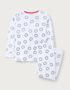 Organic Cotton Blend Slim Fit Lion Print Pyjamas (2–12yrs)