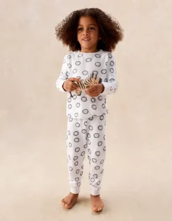 Organic Cotton Blend Slim Fit Lion Print Pyjamas (2–12yrs)