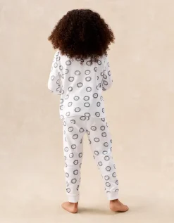 Organic Cotton Blend Slim Fit Lion Print Pyjamas (2–12yrs)