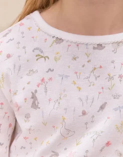 Organic Cotton Blend Slim Fit Spring Scene Pyjamas (2–12yrs)