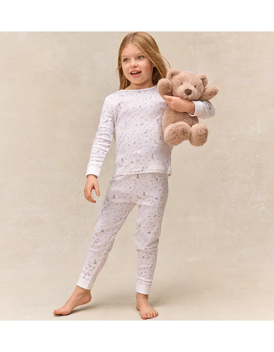 Organic Cotton Blend Slim Fit Spring Scene Pyjamas (2–12yrs)