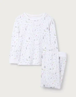Organic Cotton Blend Slim Fit Spring Scene Pyjamas (2–12yrs)