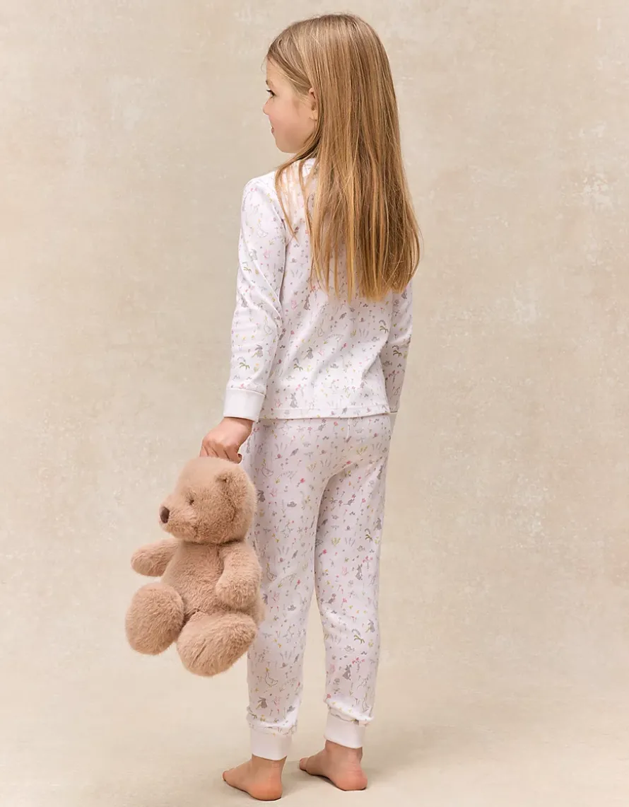 Organic Cotton Blend Slim Fit Spring Scene Pyjamas (2–12yrs)