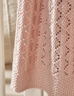 Organic Cotton Blossom Heirloom Baby Blanket