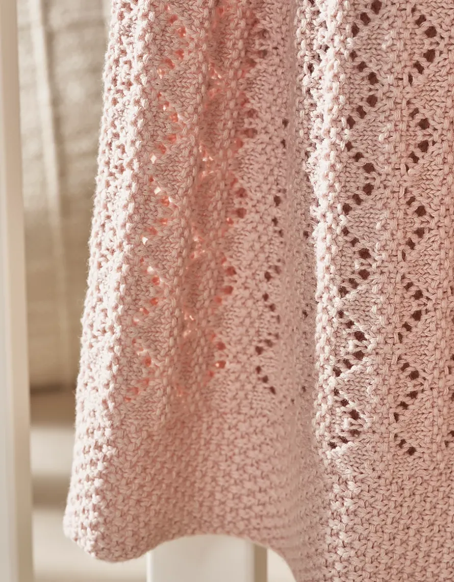 Organic Cotton Blossom Heirloom Baby Blanket