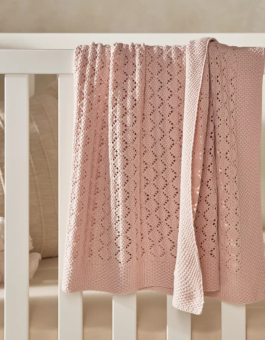 Organic Cotton Blossom Heirloom Baby Blanket