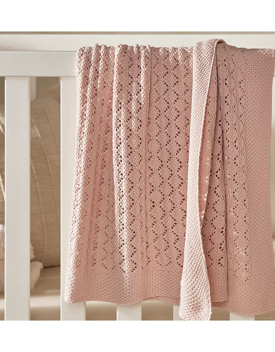 Organic Cotton Blossom Heirloom Baby Blanket