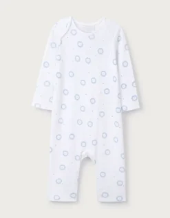 Organic Cotton Blue Lion Sleepsuit (0–24mths)