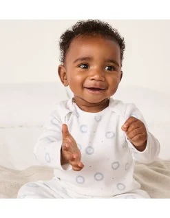 Organic Cotton Blue Lion Sleepsuit (0–24mths)